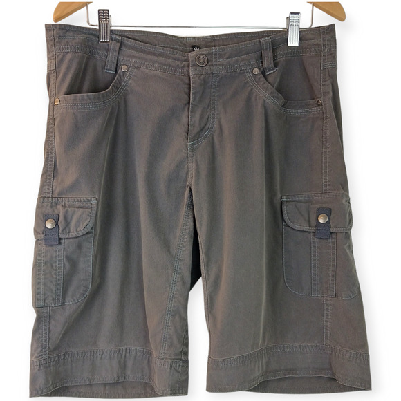 Kuhl SZ 12 Women's Free Range Army Green 11" Cargo Shorts - Picture 7 of 7